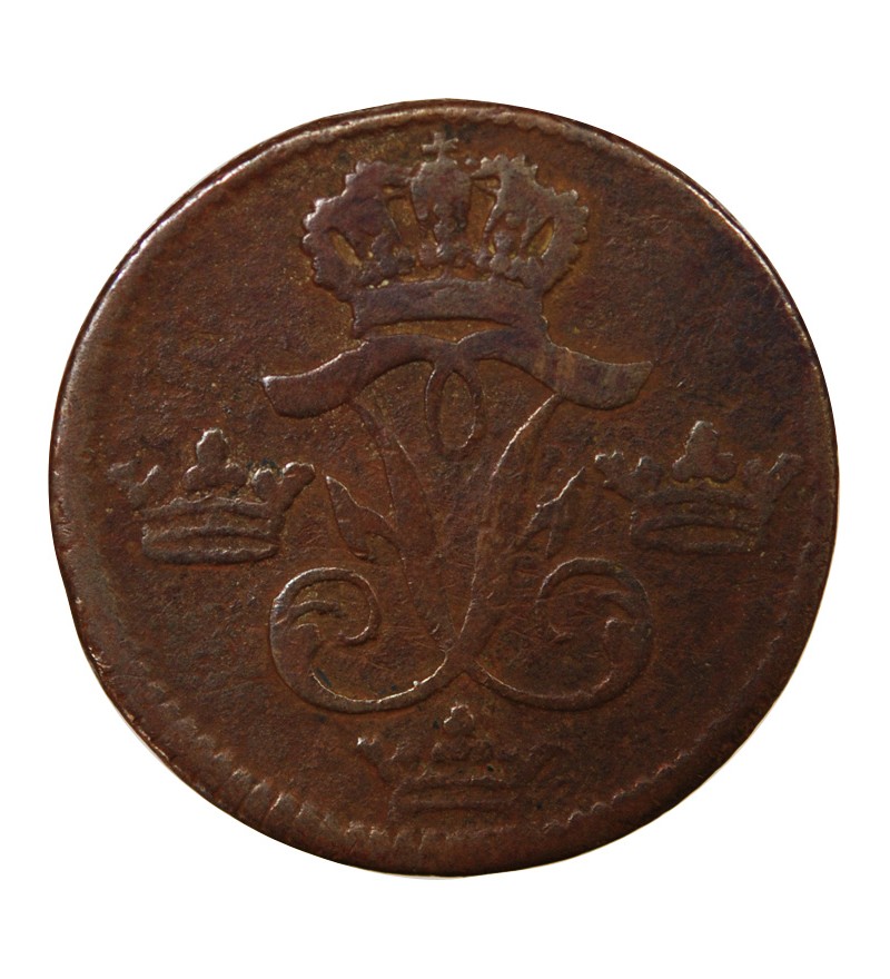 SUÈDE, FREDERIC Ier - 1 ÖRE 1747