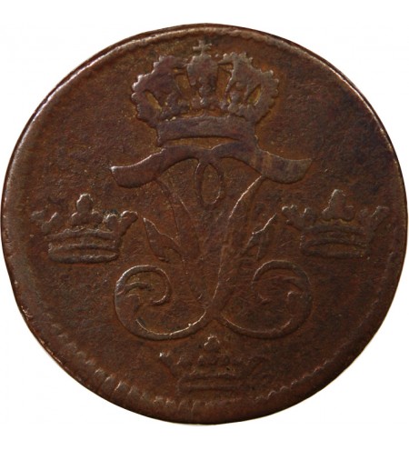 SUÈDE, FREDERIC Ier - 1 ÖRE 1747