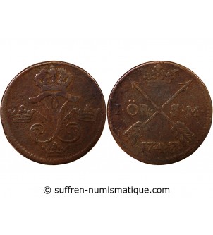 SUÈDE, FREDERIC Ier - 1 ÖRE 1747