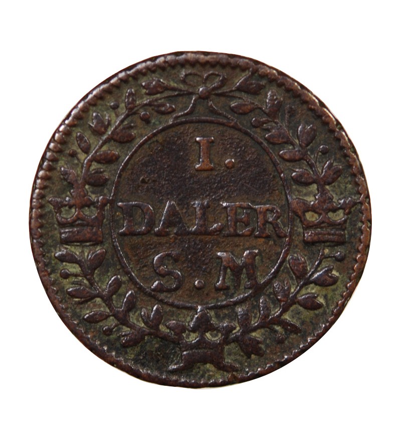 SUÈDE, CHARLES II - 1 DALER 1718