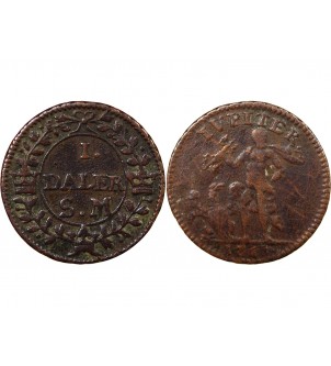 SUÈDE, CHARLES II - 1 DALER 1718 2