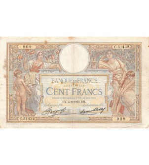FRANCE, LUC-OLIVIER MERSON - 100 FRANCS 04/06/1936 - TB+