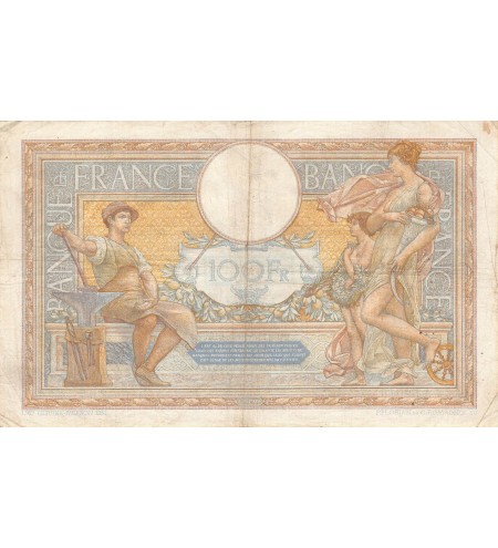 FRANCE, LUC-OLIVIER MERSON - 100 FRANCS 17/09/1936 - TB+