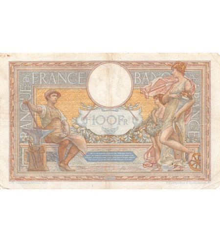 FRANCE, LUC-OLIVIER MERSON - 100 FRANCS 02/12/1937 - TB+