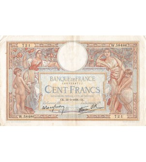 FRANCE, LUC-OLIVIER MERSON - 100 FRANCS 31/03/1938 - TB+ 2