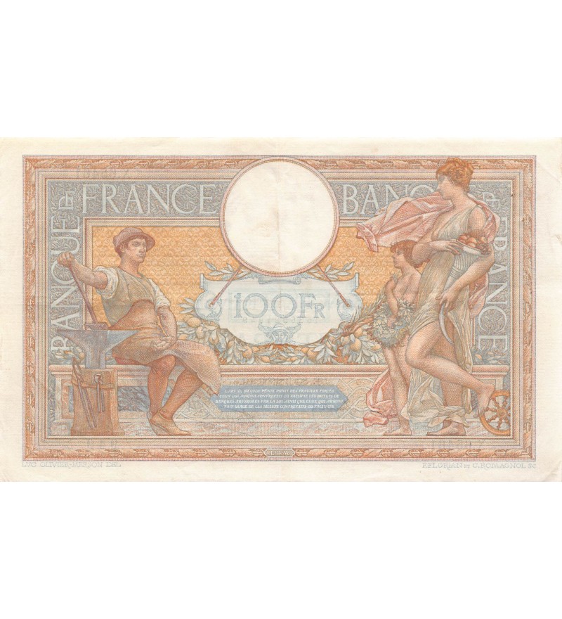 FRANCE, LUC-OLIVIER MERSON - 100 FRANCS 30/03/1939 - PSUP