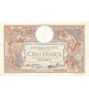 FRANCE, LUC-OLIVIER MERSON - 100 FRANCS 13/04/1939 - TTB 2