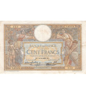 FRANCE, LUC-OLIVIER MERSON - 100 FRANCS 14/09/1939 - TTB