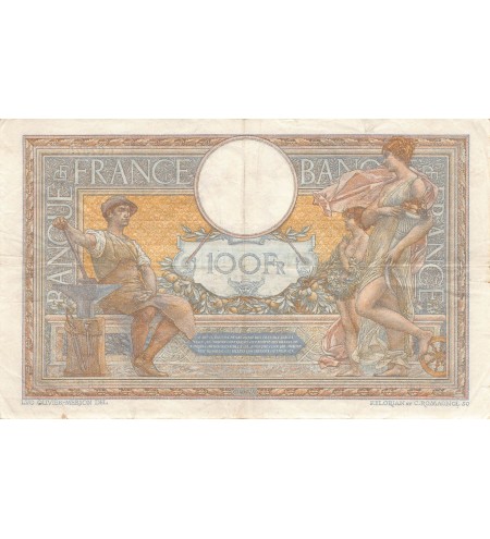 FRANCE, LUC-OLIVIER MERSON - 100 FRANCS 14/09/1939 - TTB