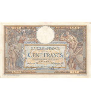 FRANCE, LUC-OLIVIER MERSON - 100 FRANCS 12/05/1919 - TTB
