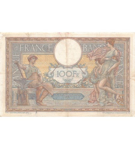 FRANCE, LUC-OLIVIER MERSON - 100 FRANCS 12/05/1919 - TTB