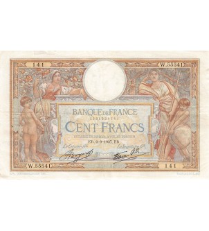 FRANCE, LUC-OLIVIER MERSON - 100 FRANCS 09/09/1937 - TTB 2