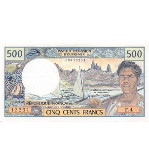 TAHITI - 500 FRANCS 1985 PAPEETE - SUP