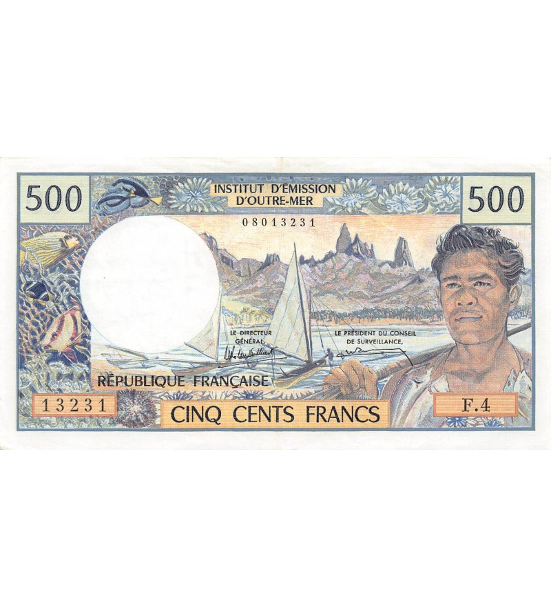TAHITI - 500 FRANCS 1985 PAPEETE - SUP
