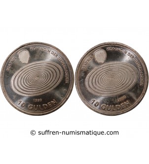 PAYS-BAS, BEATRIX- 10 GULDEN ARGENT 1999