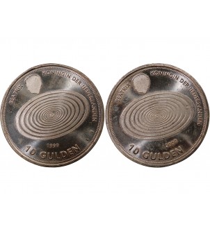 PAYS-BAS, BEATRIX- 10 GULDEN ARGENT 1999 2