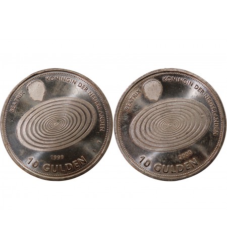PAYS-BAS, BEATRIX- 10 GULDEN ARGENT 1999