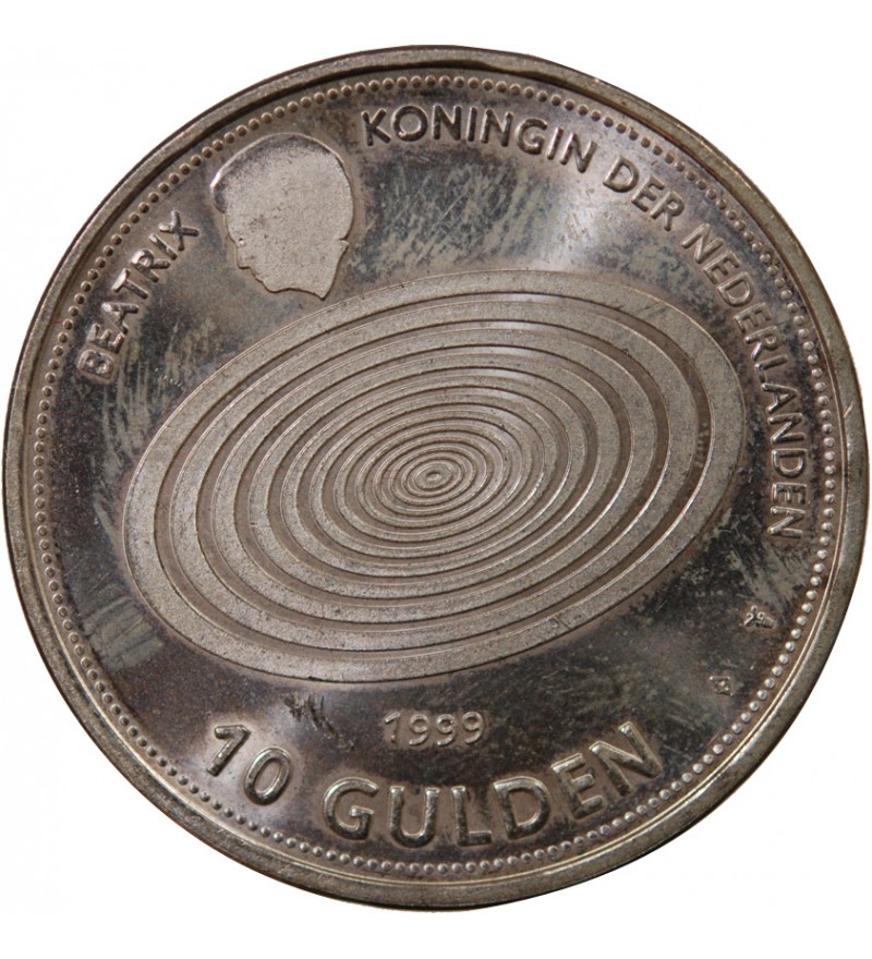 PAYS-BAS, BEATRIX- 10 GULDEN ARGENT 1999