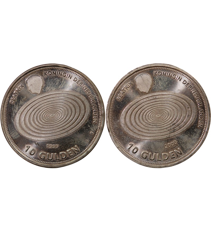 PAYS-BAS, BEATRIX- 10 GULDEN ARGENT 1999