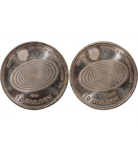 PAYS-BAS, BEATRIX- 10 GULDEN ARGENT 1999