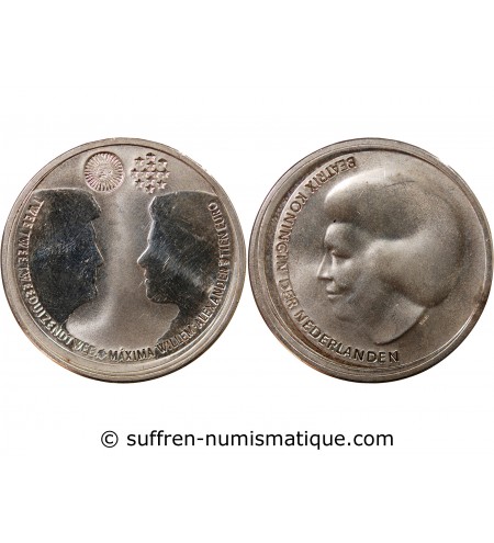 PAYS-BAS, BEATRIX- 10 EUROS ARGENT 2002