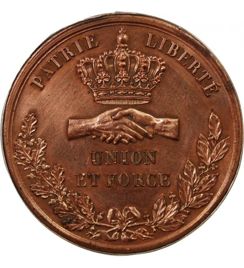 MONARCHIE DE JUILLET, FÊTE NATIONALE DE NANTES - MEDAILLE CUIVRE 1831