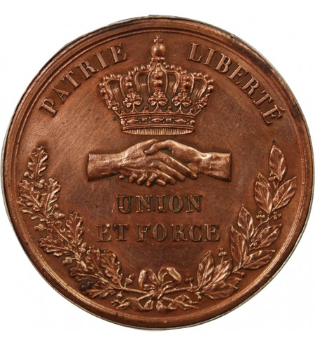 MONARCHIE DE JUILLET, FÊTE NATIONALE DE NANTES - MEDAILLE CUIVRE 1831
