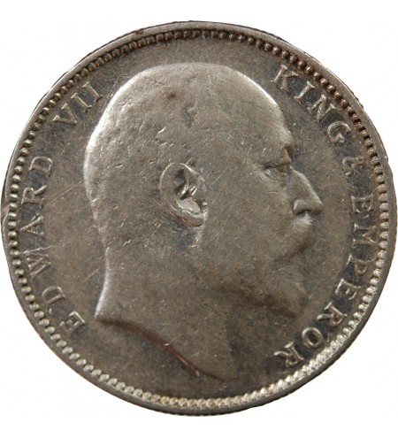 INDE, EDOUARD VII - RUPEE ARGENT 1906