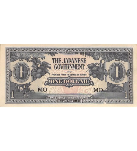 MALAISIE OCCIDENTALE, OCCUPATION JAPONAISE - 1 DOLLAR 1942 SUP+