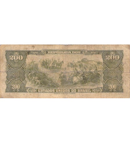 BRESIL, D. PEDRO - 200 CRUZEIROS 1964 - B+