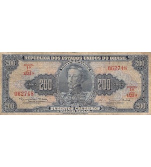 BRESIL, D. PEDRO - 200 CRUZEIROS 1964 - B+ 2