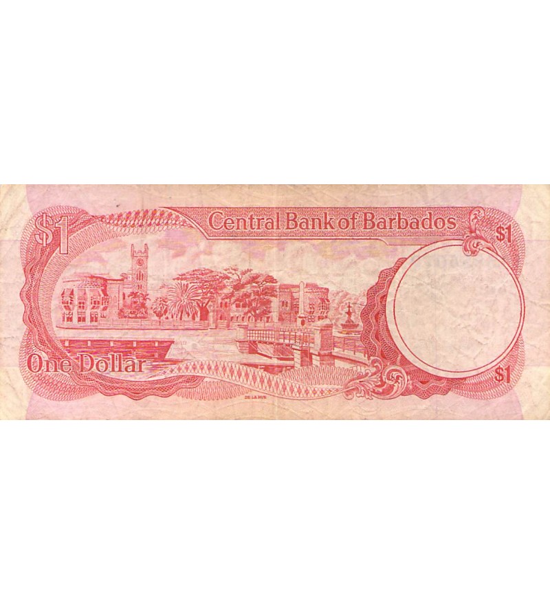 BARBADE, S. J. PRESCOD - 1 DOLLAR 1973 - TB