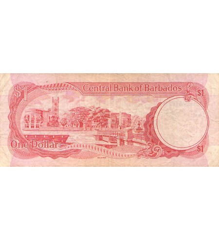 BARBADE, S. J. PRESCOD - 1 DOLLAR 1973 - TB