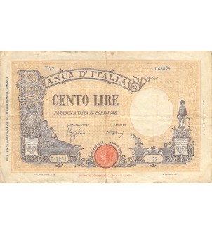 ITALIE - 100 LIRE 1942 / 1943 - TB 2