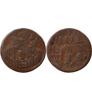 PAYS-BAS, HOLLANDE - 1 DUIT 1769 2