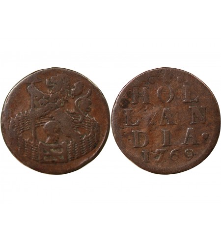 PAYS-BAS, HOLLANDE - 1 DUIT 1769