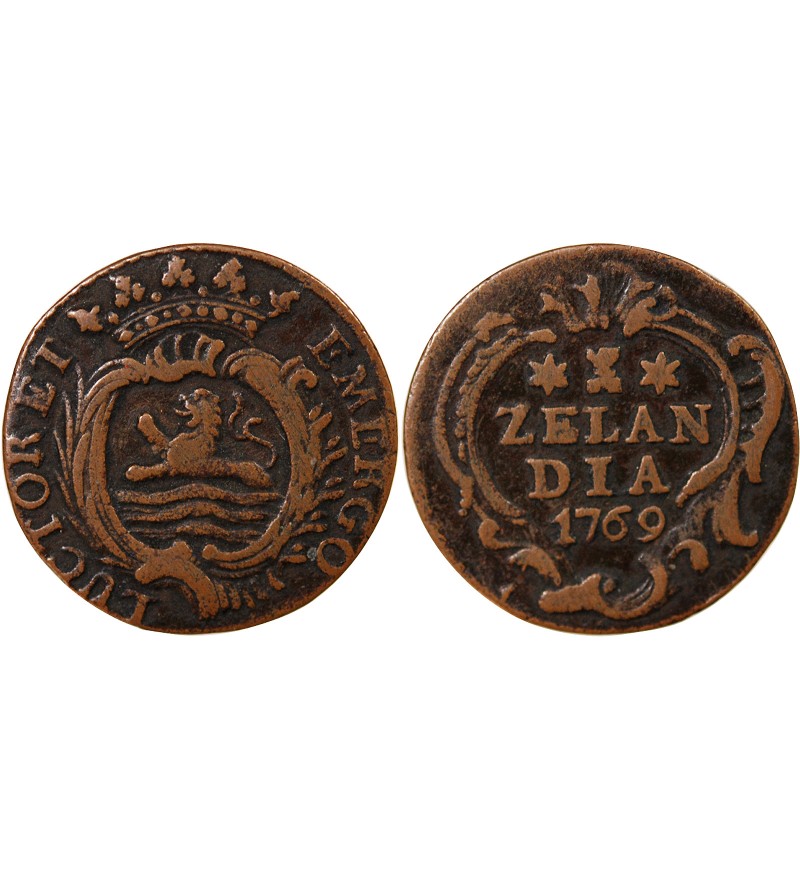 PAYS-BAS, ZELANDE - 1 DUIT 1769