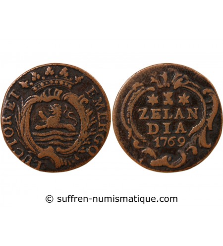 PAYS-BAS, ZELANDE - 1 DUIT 1769
