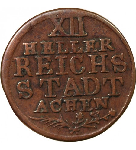 ALLEMAGNE, AIX-LA-CHAPELLE - 12 HELLER 1765