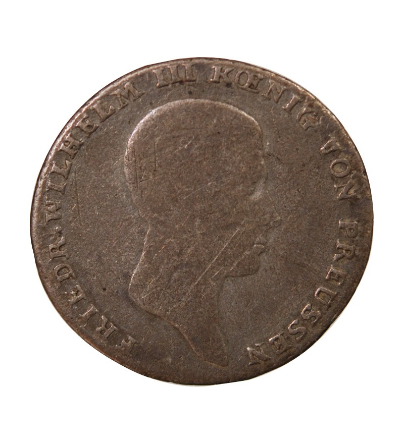 ALLEMAGNE, PRUSSE, FRIEDRICH WILHELM III - 1/6 THALER 1816 A BERLIN