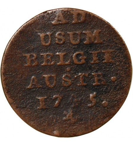 PAYS-BAS AUTRICHIENS, MARIE-THERESE - LIARD 1750 BRUGES