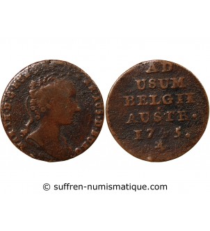 PAYS-BAS AUTRICHIENS, MARIE-THERESE - LIARD 1750 BRUGES