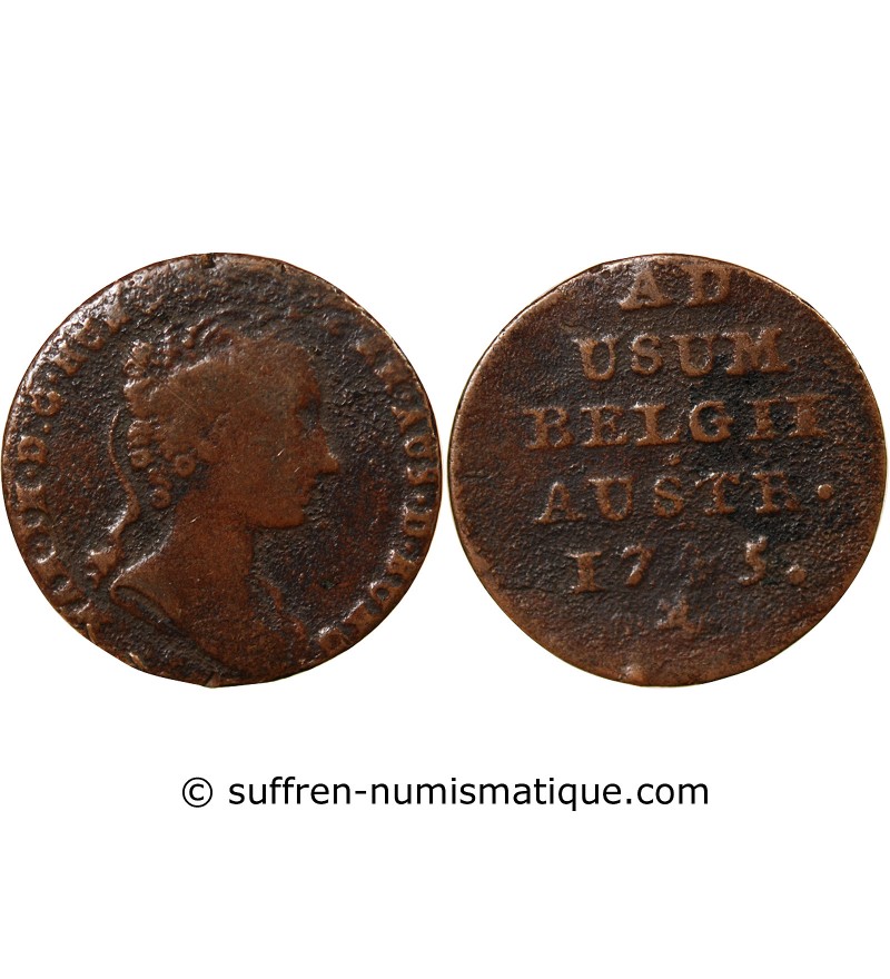 PAYS-BAS AUTRICHIENS, MARIE-THERESE - LIARD 1750 BRUGES