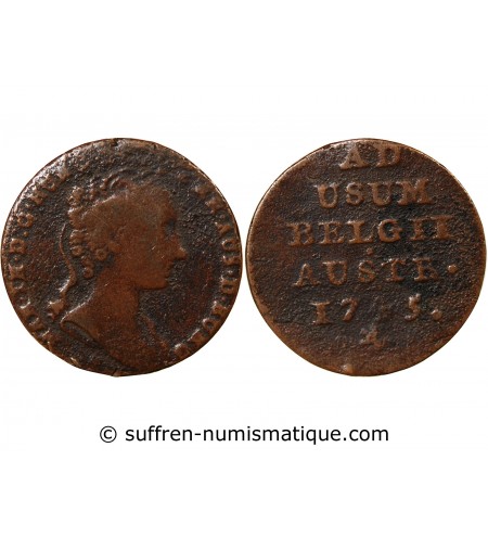 PAYS-BAS AUTRICHIENS, MARIE-THERESE - LIARD 1750 BRUGES