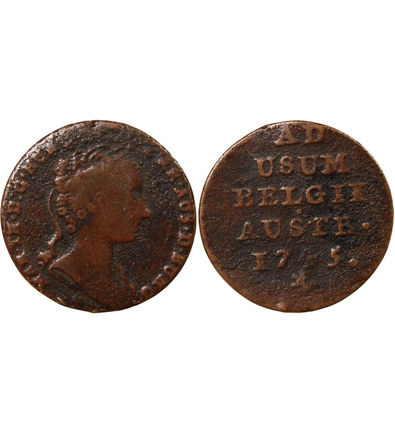 PAYS-BAS AUTRICHIENS, MARIE-THERESE - LIARD 1750 BRUGES