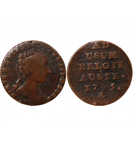 PAYS-BAS AUTRICHIENS, MARIE-THERESE - LIARD 1750 BRUGES