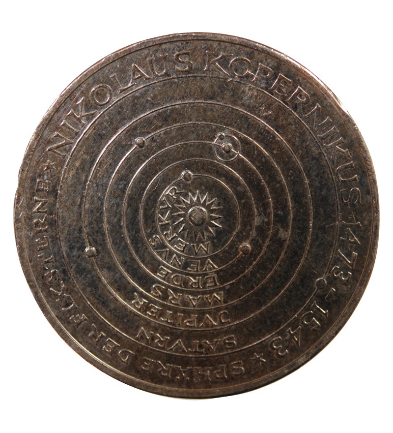 ALLEMAGNE - 5 MARK ARGENT 1973 J HAMBOURG - NICOLAS COPERNIC