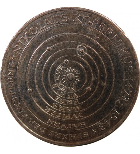 ALLEMAGNE - 5 MARK ARGENT 1973 J HAMBOURG - NICOLAS COPERNIC