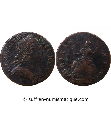 GRANDE-BRETAGNE, GEORGES III - FARTHING 1775