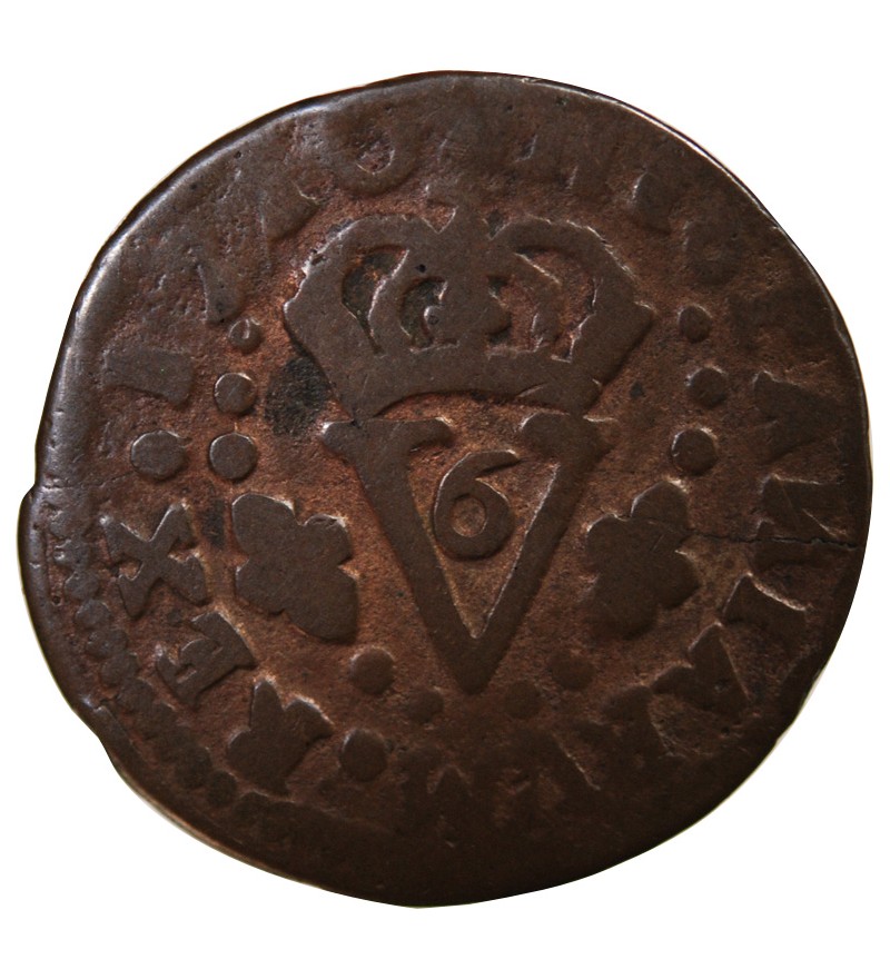 ESPAGNE, ROYAUME DE VALENCE, PHILIPPE V - SEISENO 1710